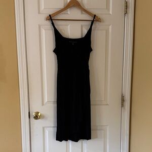 White House Black Market Black Midi Dress